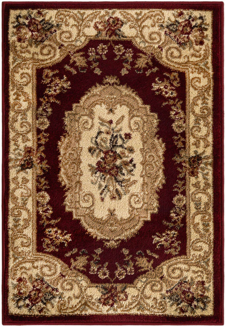 Red 2' x 3' 1 Versailles Rectangle Area Rug