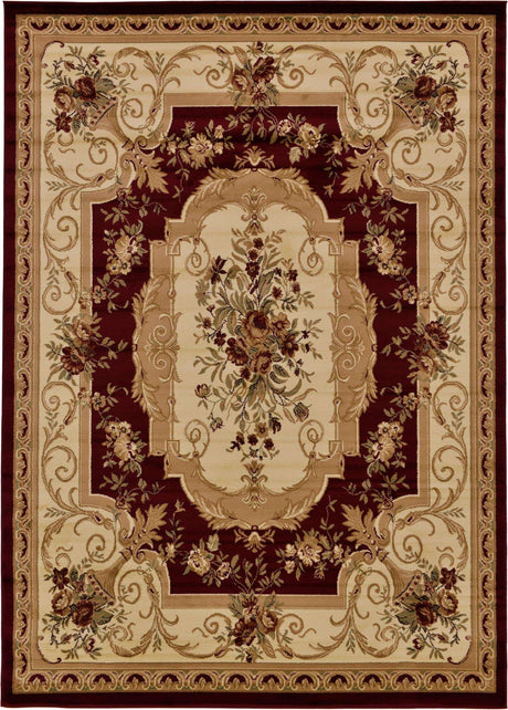 Red 7' 10 x 11' Versailles Rectangle Area Rug
