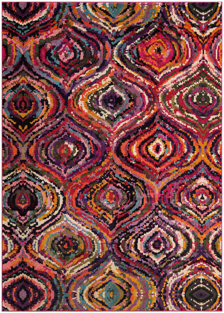 Multicolor 8' x 11' Estrella Rectangle Area Rug 100% Polypropylene Non-Shedding Stain Resistant Carpet Colorful Modern Abstract Design Easy Clean for Home Decor for Sale at Rug Engine