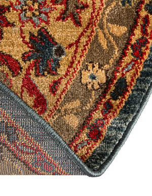 Blue 6' 1 x 6' 1 Edinburgh Round Area Rug 100% Polypropylene Easy Clean With Cotton Backing Traditional Classic Design Carpet for Living, Dining Room, Office for Sale at Rug Engine