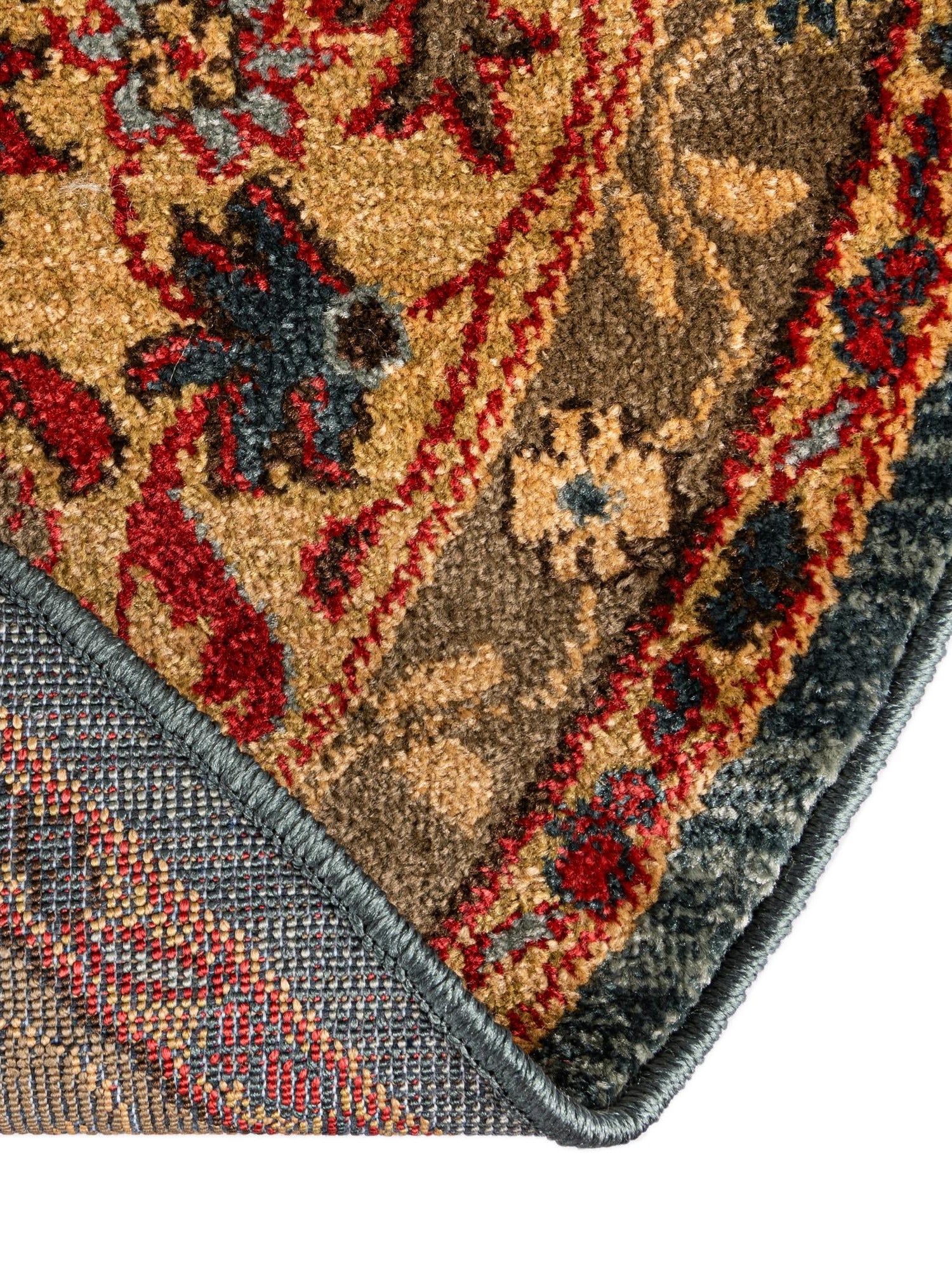 Blue 8' x 8' Edinburgh Round Area Rug 100% Polypropylene Easy Clean With Cotton Backing Traditional Classic Design Carpet for Living, Dining Room, Office for Sale at Rug Engine