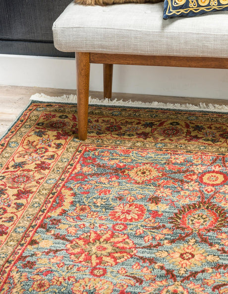 Blue 10' 6 x 16' 5 Edinburgh Rectangle Area Rug 100% Polypropylene Easy Clean With Cotton Backing Traditional Classic Design Carpet for Living, Dining Room, Office for Sale at Rug Engine