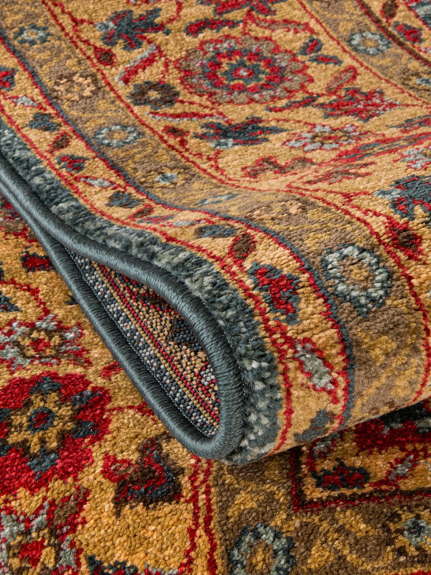 Blue 8' x 11' Edinburgh Rectangle Area Rug 100% Polypropylene Easy Clean With Cotton Backing Traditional Classic Design Carpet for Living, Dining Room, Office for Sale at Rug Engine