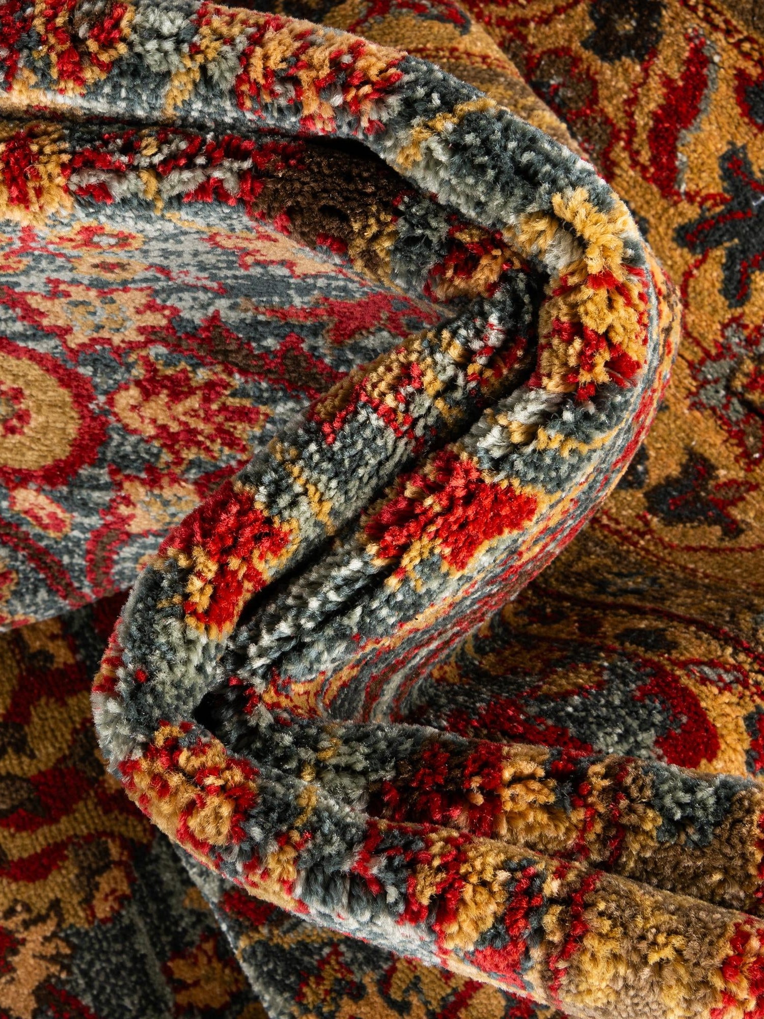 Blue 6' 1 x 9' Edinburgh Rectangle Area Rug 100% Polypropylene Easy Clean With Cotton Backing Traditional Classic Design Carpet for Living, Dining Room, Office for Sale at Rug Engine