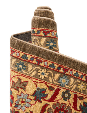 Light Brown 10' 6 x 16' 5 Edinburgh Rectangle Area Rug 100% Polypropylene Easy Clean With Cotton Backing Traditional Classic Design Carpet for Living, Dining Room, Office for Sale at Rug Engine