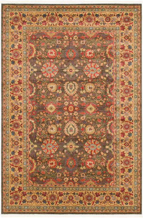 Light Brown 7' 1 x 10' Edinburgh Rectangle Area Rug 100% Polypropylene Easy Clean With Cotton Backing Traditional Classic Design Carpet for Living, Dining Room, Office for Sale at Rug Engine