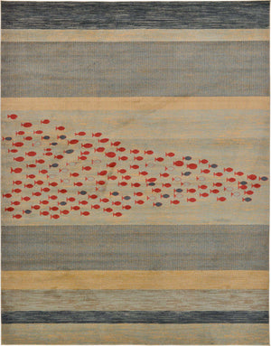 Blue 10' x 13' 1 Fars Rectangle Area Rug 100% Polypropylene Unique Traditional Carpet for Classical Living, Dining Room & Office Spaces for Sale at Rug Engine