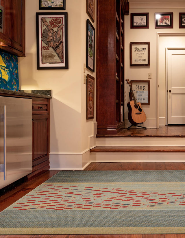 Blue 8' x 8' Fars Square Area Rug 100% Polypropylene Unique Traditional Carpet for Classical Living, Dining Room & Office Spaces for Sale at Rug Engine