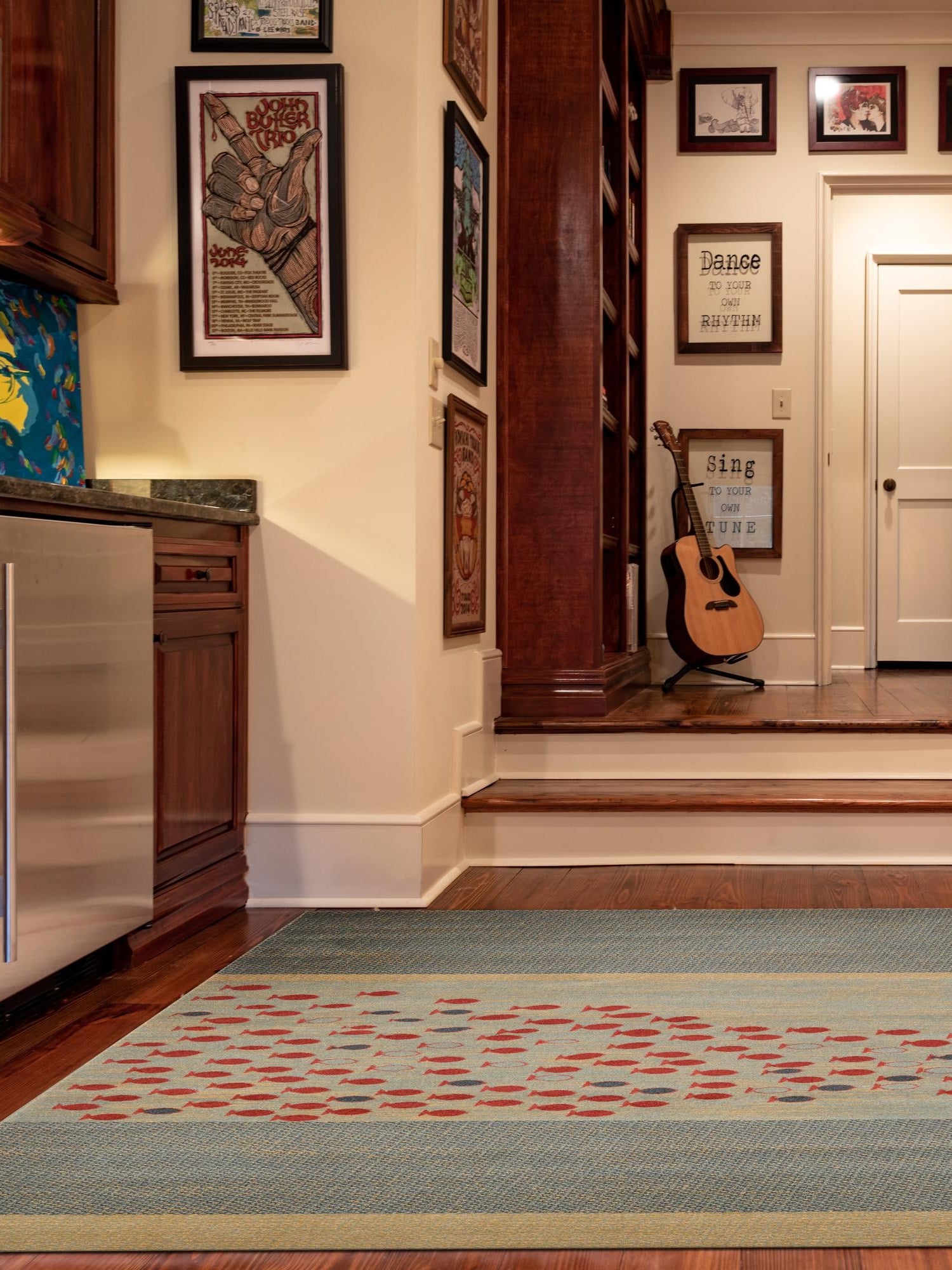 Blue 6' 1 x 6' 1 Fars Square Area Rug 100% Polypropylene Unique Traditional Carpet for Classical Living, Dining Room & Office Spaces for Sale at Rug Engine