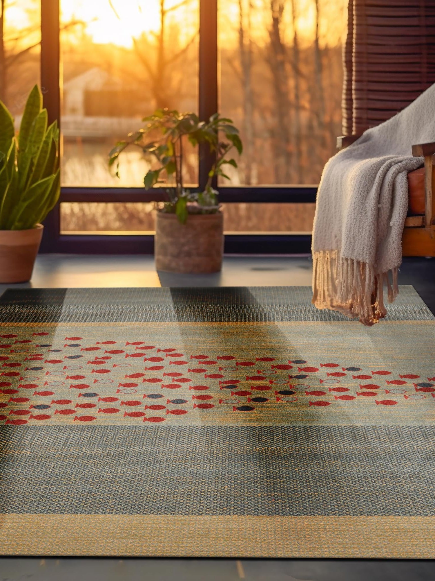 Blue 12' x 12' Fars Square Area Rug 100% Polypropylene Unique Traditional Carpet for Classical Living, Dining Room & Office Spaces for Sale at Rug Engine