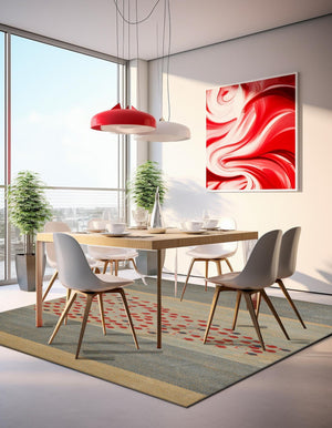 Blue 8' x 8' Fars Square Area Rug 100% Polypropylene Unique Traditional Carpet for Classical Living, Dining Room & Office Spaces for Sale at Rug Engine