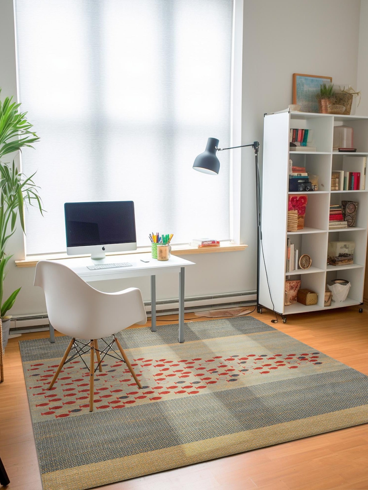 Blue 6' 1 x 6' 1 Fars Square Area Rug 100% Polypropylene Unique Traditional Carpet for Classical Living, Dining Room & Office Spaces for Sale at Rug Engine