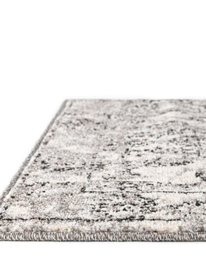 Gray 6' 1 x 6' 1 La Jolla Square Area Rug 100% Polypropylene Traditional Pattern Easy Clean Carpet for Living, Dining, Bedroom, Office for Sale at Rug Engine