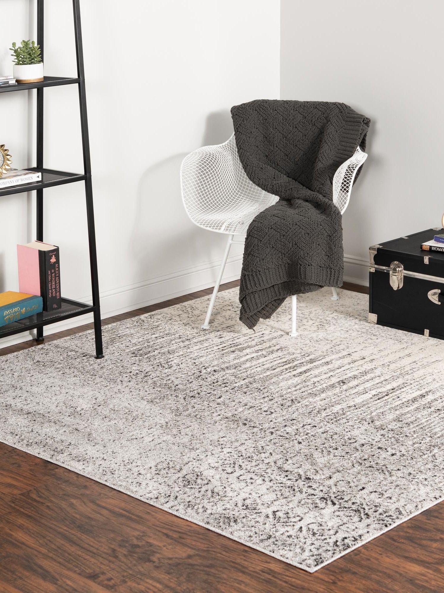 Gray 7' 10 x 7' 10 Del Mar Square Area Rug 100% Polypropylene Easy Clean Stain Resistant Vivid Modern Carpet Mat for Home Decor Interior Designing for Sale at Rug Engine