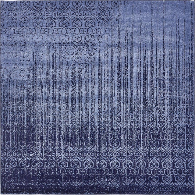 Blue 7' 10 x 7' 10 Del Mar Square Area Rug 100% Polypropylene Easy Clean Stain Resistant Vivid Modern Carpet Mat for Home Decor Interior Designing for Sale at Rug Engine