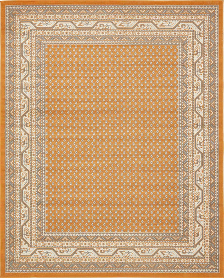 Orange 8' x 10' Williamsburg Rectangle Area Rug 100% Polypropylene With Cotton Backing Durable Easy Clean Stain Resistant Carpet for Sale at Rug Engine