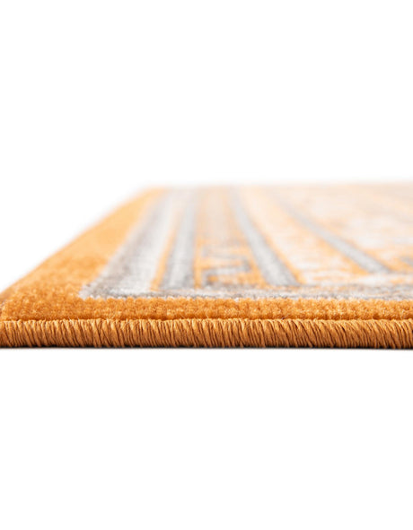 Orange 6' 1 x 9' Williamsburg Rectangle Area Rug 100% Polypropylene With Cotton Backing Durable Easy Clean Stain Resistant Carpet for Sale at Rug Engine
