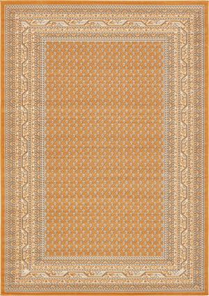 Orange 7' 1 x 10' Williamsburg Rectangle Area Rug 100% Polypropylene With Cotton Backing Durable Easy Clean Stain Resistant Carpet for Sale at Rug Engine