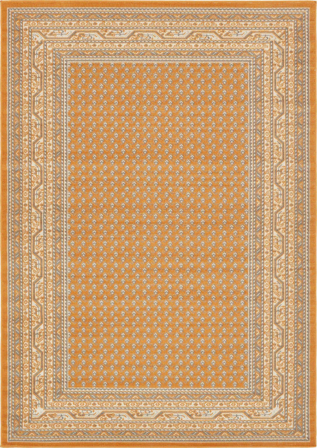 Orange 7' 1 x 10' Williamsburg Rectangle Area Rug 100% Polypropylene With Cotton Backing Durable Easy Clean Stain Resistant Carpet for Sale at Rug Engine