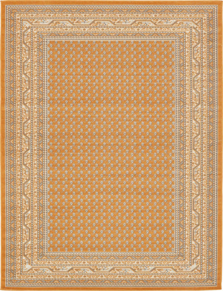 Orange 9' x 12' Williamsburg Rectangle Area Rug 100% Polypropylene With Cotton Backing Durable Easy Clean Stain Resistant Carpet for Sale at Rug Engine