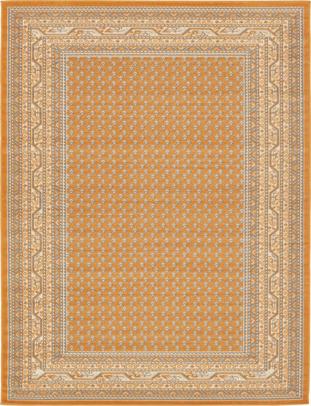 Orange 9' x 12' Williamsburg Rectangle Area Rug 100% Polypropylene With Cotton Backing Durable Easy Clean Stain Resistant Carpet for Sale at Rug Engine