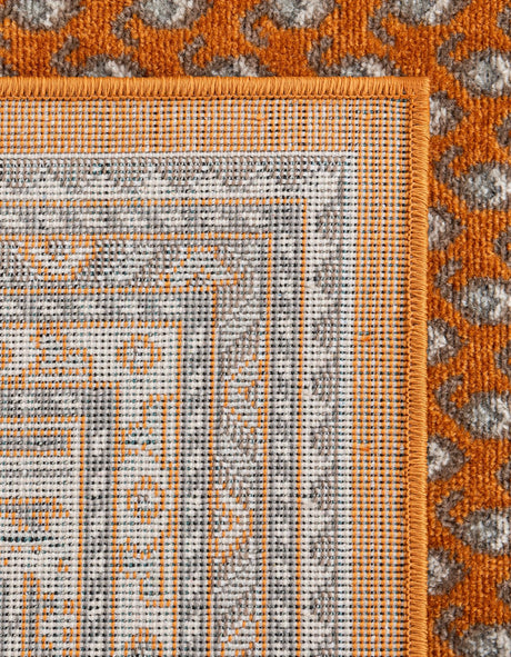 Orange 2' 9 x 9' 10 Williamsburg Runner Area Rug 100% Polypropylene With Cotton Backing Durable Easy Clean Stain Resistant Carpet for Sale at Rug Engine