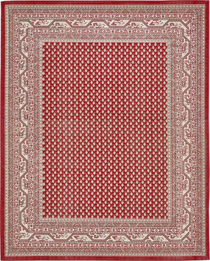 Red 8' x 10' Williamsburg Rectangle Area Rug 100% Polypropylene With Cotton Backing Durable Easy Clean Stain Resistant Carpet for Sale at Rug Engine