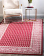 Red 7' 1 x 10' Williamsburg Rectangle Rug