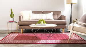 Red 6' 1 x 9' Williamsburg Rectangle Area Rug 100% Polypropylene With Cotton Backing Durable Easy Clean Stain Resistant Carpet for Sale at Rug Engine