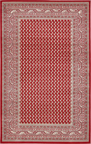 Red 5' 1 x 8' Williamsburg Rectangle Area Rug 100% Polypropylene With Cotton Backing Durable Easy Clean Stain Resistant Carpet for Sale at Rug Engine