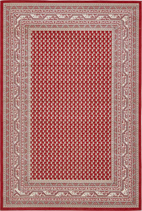 Red 6' 1 x 9' Williamsburg Rectangle Area Rug 100% Polypropylene With Cotton Backing Durable Easy Clean Stain Resistant Carpet for Sale at Rug Engine