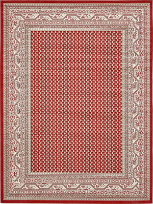 Red 9' x 12' 2 Williamsburg Rectangle Area Rug 100% Polypropylene With Cotton Backing Durable Easy Clean Stain Resistant Carpet for Sale at Rug Engine