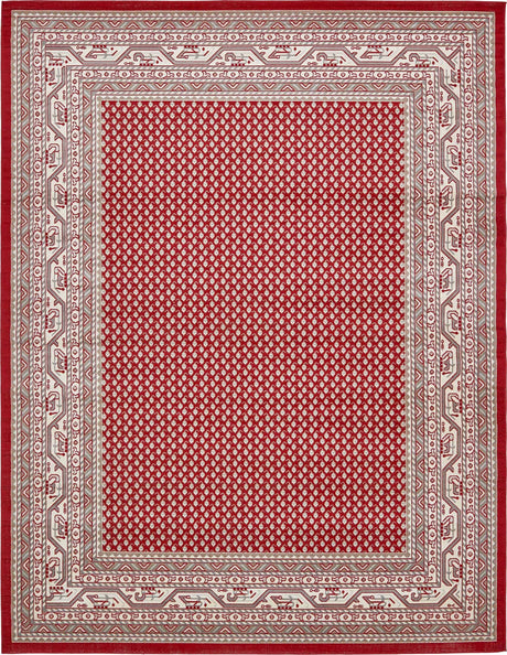 Red 10' x 13' 1 Williamsburg Rectangle Area Rug 100% Polypropylene With Cotton Backing Durable Easy Clean Stain Resistant Carpet for Sale at Rug Engine