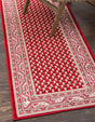 Red 2' 9 x 9' 10 Williamsburg Runner Area Rug 100% Polypropylene With Cotton Backing Durable Easy Clean Stain Resistant Carpet for Sale at Rug Engine