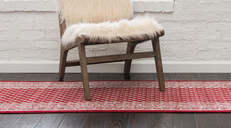 Red 2' 9 x 9' 10 Williamsburg Runner Area Rug 100% Polypropylene With Cotton Backing Durable Easy Clean Stain Resistant Carpet for Sale at Rug Engine