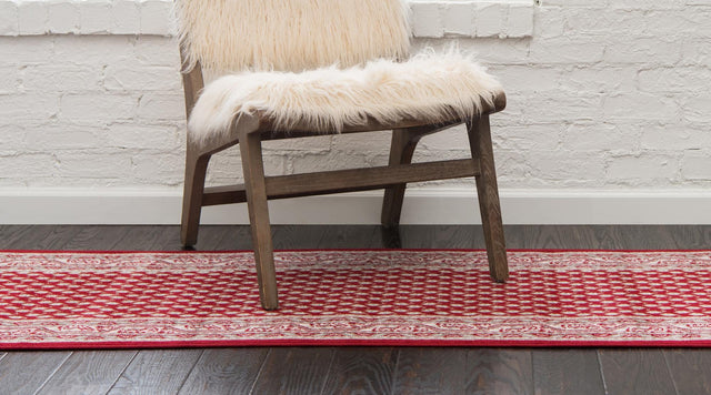 Red 2' 9 x 9' 10 Williamsburg Runner Area Rug 100% Polypropylene With Cotton Backing Durable Easy Clean Stain Resistant Carpet for Sale at Rug Engine