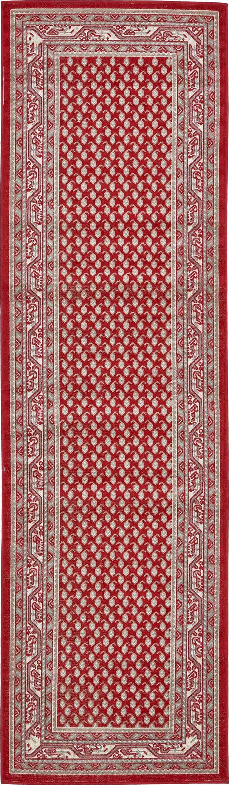 Red 2' 9 x 9' 10 Williamsburg Runner Area Rug 100% Polypropylene With Cotton Backing Durable Easy Clean Stain Resistant Carpet for Sale at Rug Engine