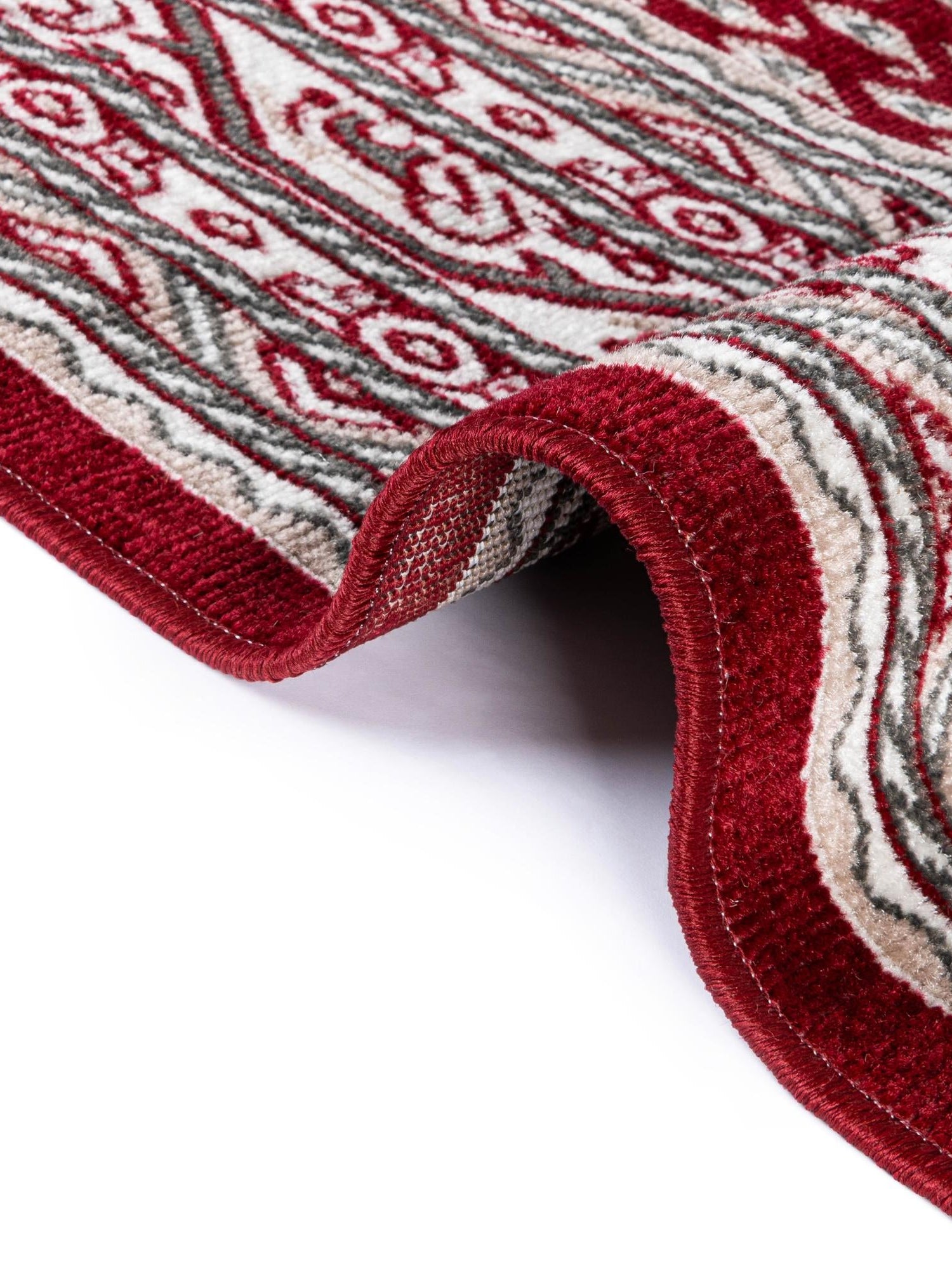 Red 5' 1 x 5' 1 Williamsburg Round Area Rug 100% Polypropylene With Cotton Backing Durable Easy Clean Stain Resistant Carpet for Sale at Rug Engine