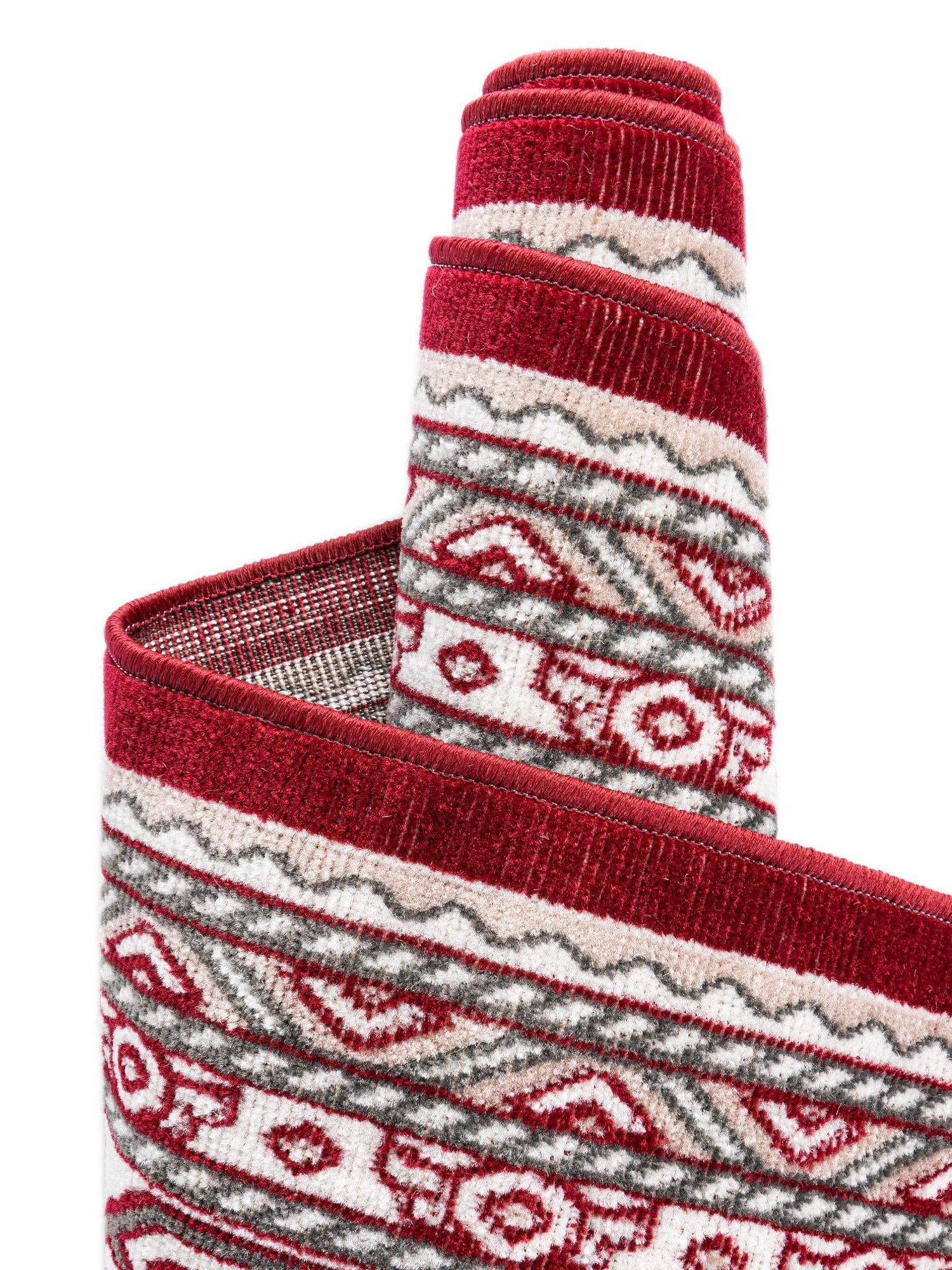 Red 5' 1 x 5' 1 Williamsburg Round Area Rug 100% Polypropylene With Cotton Backing Durable Easy Clean Stain Resistant Carpet for Sale at Rug Engine