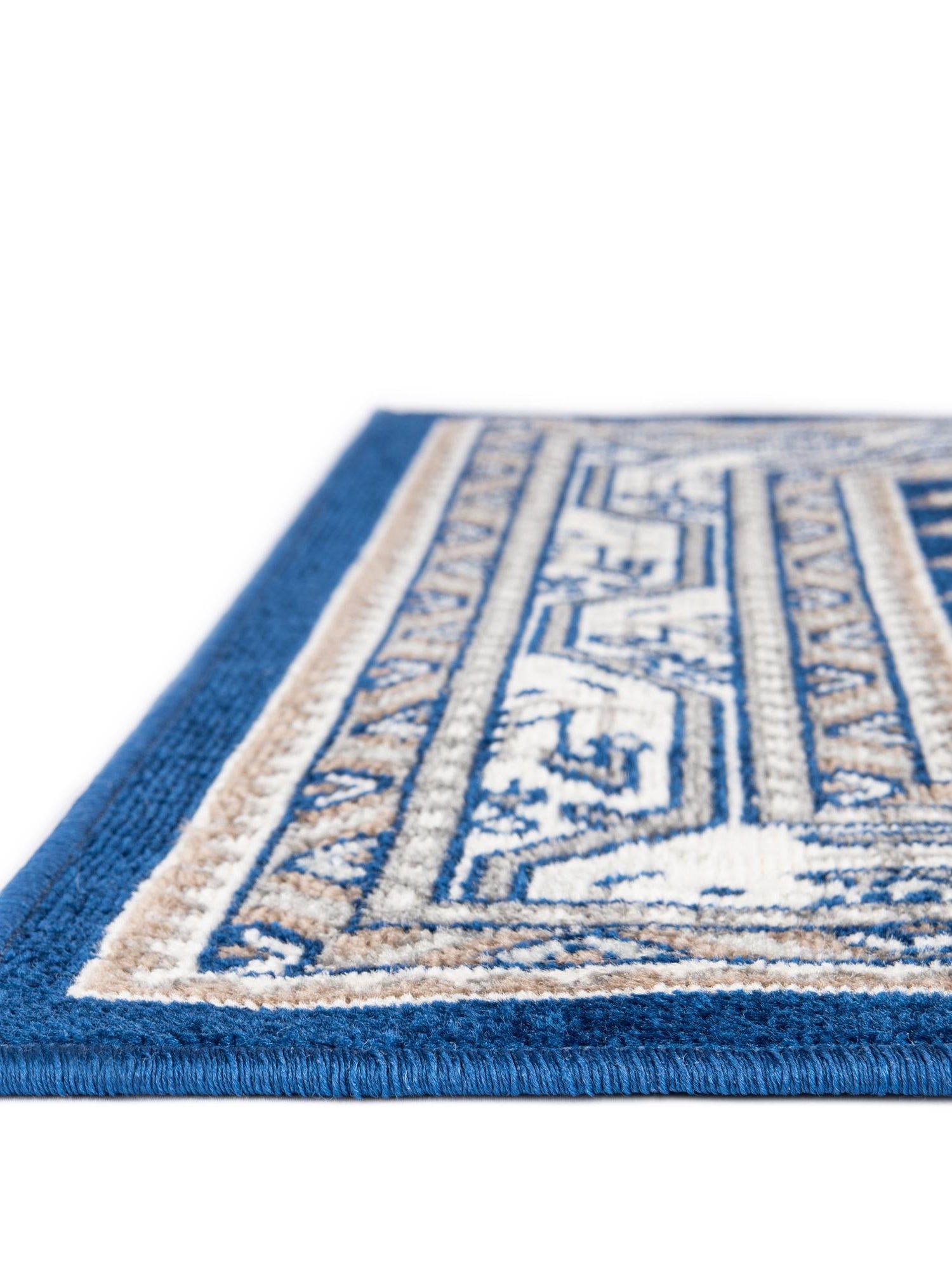 Blue 8' x 10' Williamsburg Rectangle Area Rug 100% Polypropylene With Cotton Backing Durable Easy Clean Stain Resistant Carpet for Sale at Rug Engine