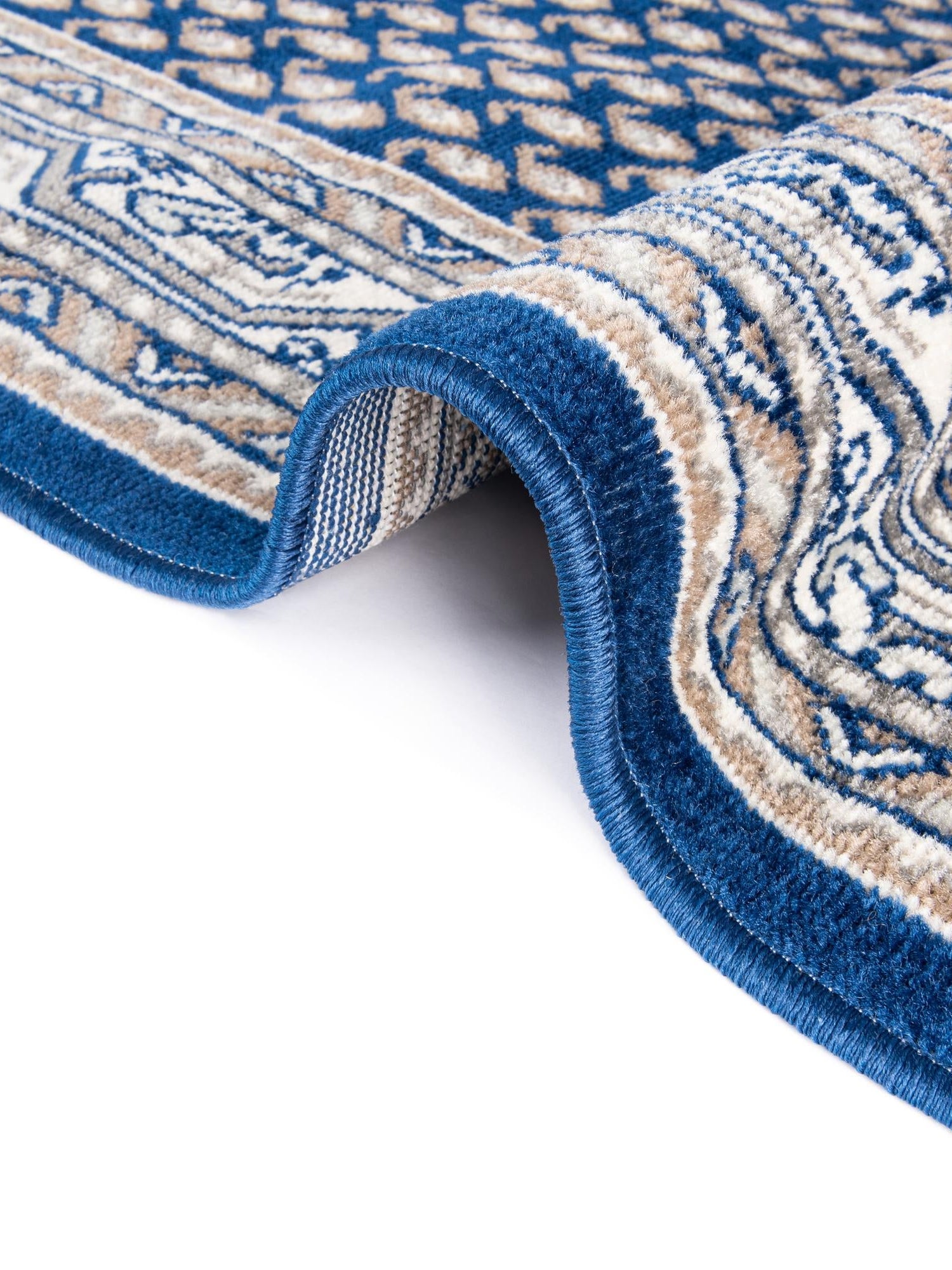 Blue 9' x 12' Williamsburg Rectangle Area Rug 100% Polypropylene With Cotton Backing Durable Easy Clean Stain Resistant Carpet for Sale at Rug Engine