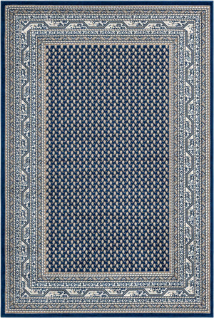 Blue 6' 1 x 9' Williamsburg Rectangle Area Rug 100% Polypropylene With Cotton Backing Durable Easy Clean Stain Resistant Carpet for Sale at Rug Engine