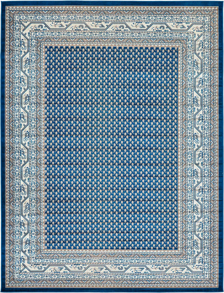 Blue 9' x 12' Williamsburg Rectangle Area Rug