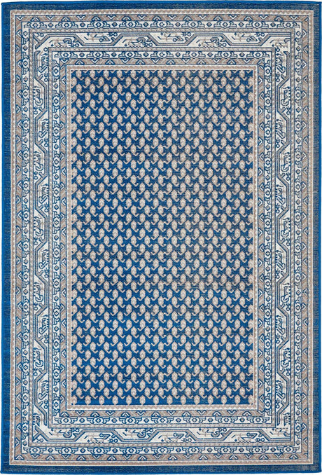 Blue 4' 1 x 6' 1 Williamsburg Rectangle Area Rug