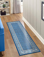 Blue 2' 9 x 9' 10 Williamsburg Runner Area Rug 100% Polypropylene With Cotton Backing Durable Easy Clean Stain Resistant Carpet for Sale at Rug Engine