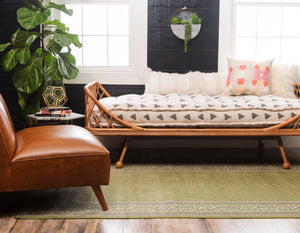 Green 4' x 6' Williamsburg Rectangle Area Rug 100% Polypropylene With Cotton Backing Durable Easy Clean Stain Resistant Carpet for Sale at Rug Engine