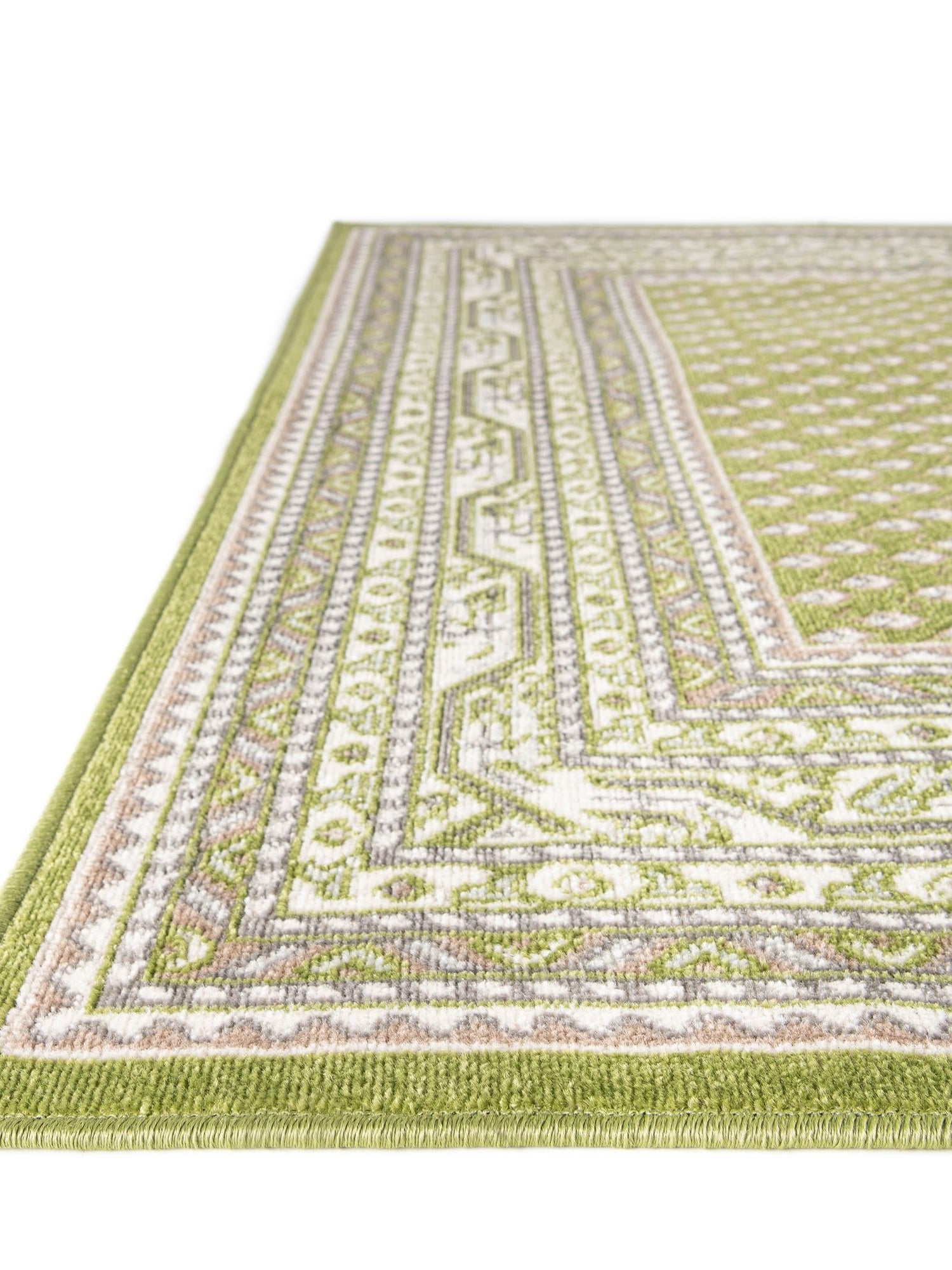 Green 7' x 10' Williamsburg Rectangle Area Rug 100% Polypropylene With Cotton Backing Durable Easy Clean Stain Resistant Carpet for Sale at Rug Engine