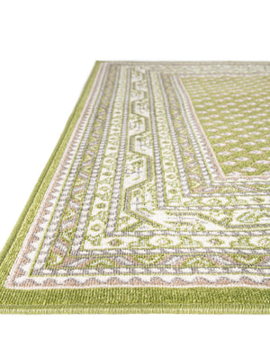 Green 8' x 10' Williamsburg Rectangle Area Rug 100% Polypropylene With Cotton Backing Durable Easy Clean Stain Resistant Carpet for Sale at Rug Engine