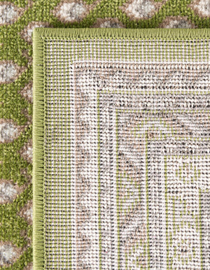 Green 4' x 6' Williamsburg Rectangle Area Rug 100% Polypropylene With Cotton Backing Durable Easy Clean Stain Resistant Carpet for Sale at Rug Engine
