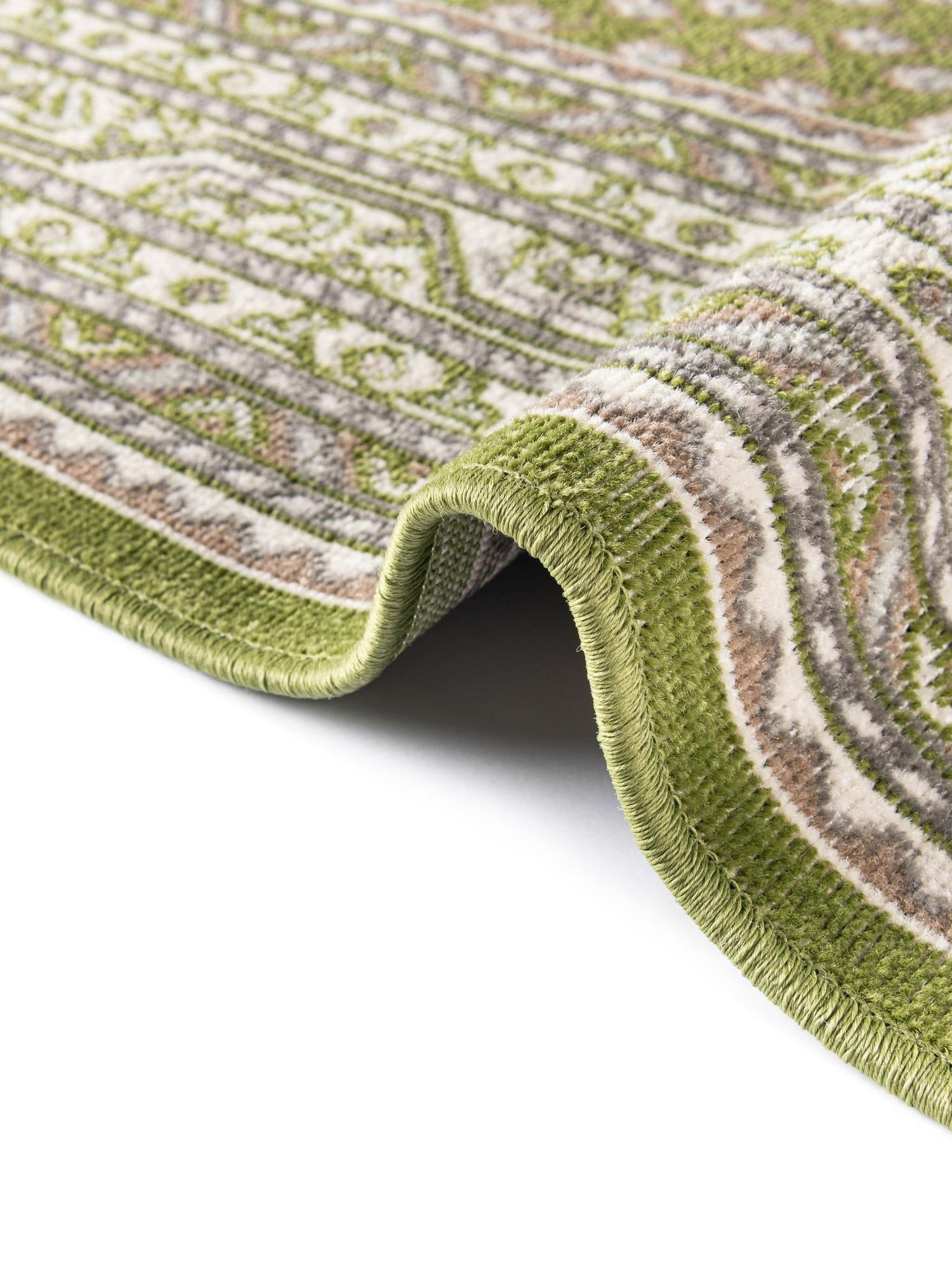 Green 7' x 10' Williamsburg Rectangle Area Rug 100% Polypropylene With Cotton Backing Durable Easy Clean Stain Resistant Carpet for Sale at Rug Engine